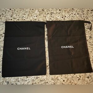 Pair of dust bags marked Chanel